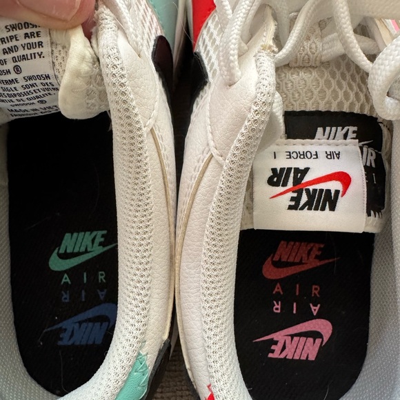 Nike Air Sneakers with Red and Blue Accents - Picture 1 of 6